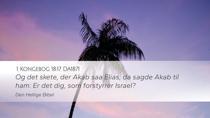 1 Kongebog 18:17 DA1871 Bible Verse Image