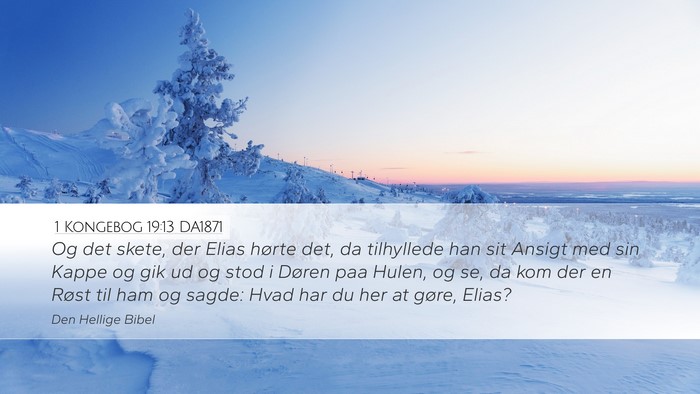 1 Kongebog 19:13 DA1871 Bible Verse Image