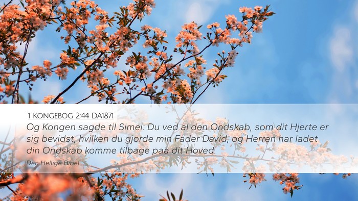 1 Kongebog 2:44 DA1871 Bible Verse Image