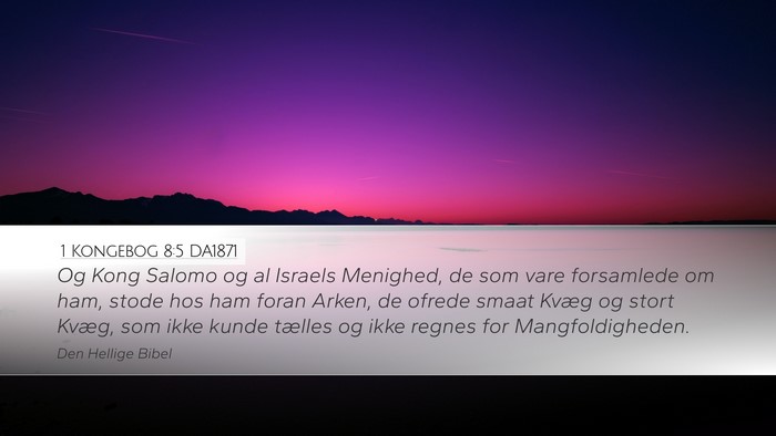 1 Kongebog 8:5 DA1871 Bible Verse Image
