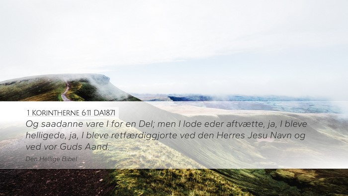 1 Korintherne 6:11 DA1871 Bible Verse Image