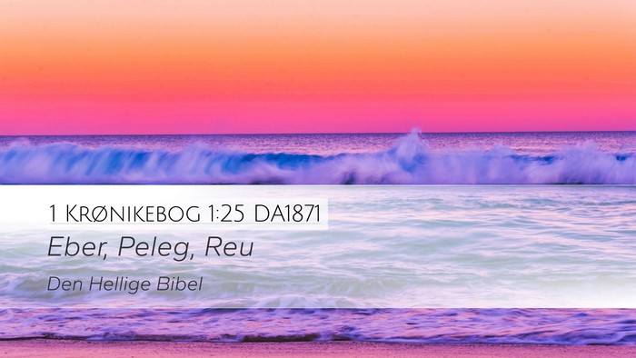 1 Krønikebog 1:25 DA1871 Desktop Wallpaper - Eber, Peleg, - Desktop Bible Verse Wallpaper