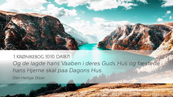 1 Krønikebog 10:10 DA1871 Bible Verse Image