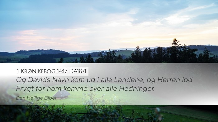 1 Krønikebog 14:17 DA1871 Bible Verse Image