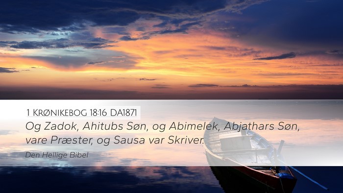 1 Krønikebog 18:16 DA1871 Bible Verse Image