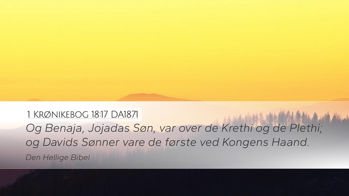 1 Krønikebog 18:17 DA1871 Bible Verse Image