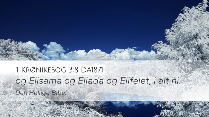 1 Krønikebog 3:8 DA1871 Bible Verse Image