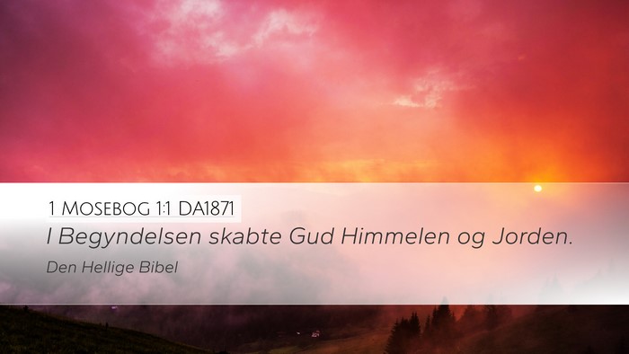 1 Mosebog 1:1 DA1871 Bible Verse Image
