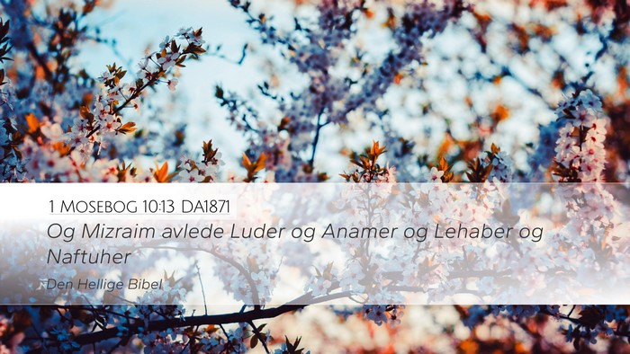 1 Mosebog 10:13 DA1871 Bible Verse Image