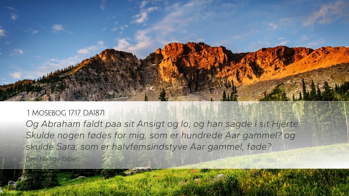 1 Mosebog 17:17 DA1871 Bible Verse Image