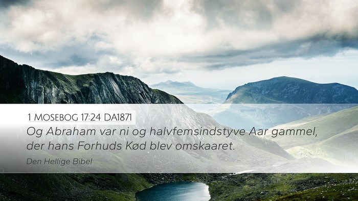 1 Mosebog 17:24 DA1871 Bible Verse Image