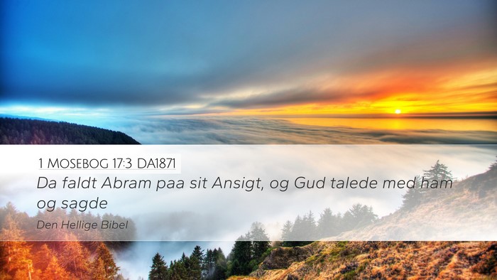 1 Mosebog 17:3 DA1871 Bible Verse Image