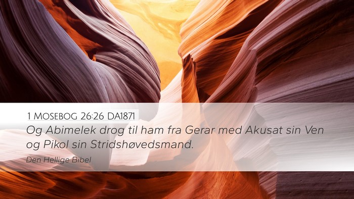 1 Mosebog 26:26 DA1871 Bible Verse Image
