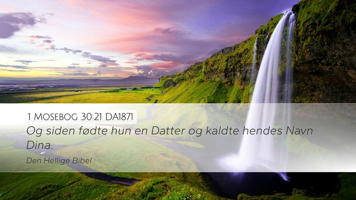 1 Mosebog 30:21 DA1871 Bible Verse Image