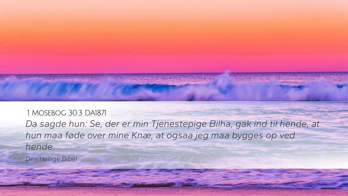 1 Mosebog 30:3 DA1871 Bible Verse Image