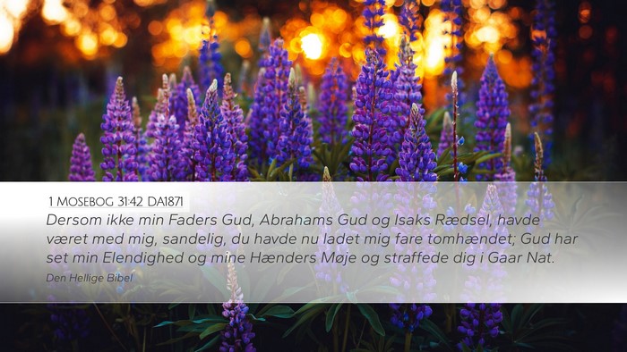 1 Mosebog 31:42 DA1871 Bible Verse Image