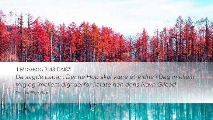 1 Mosebog 31:48 DA1871 Bible Verse Image