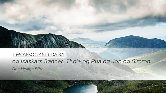 1 Mosebog 46:13 DA1871 Bible Verse Image