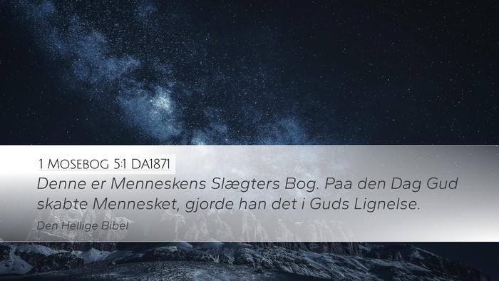1 Mosebog 5:1 DA1871 Bible Verse Image