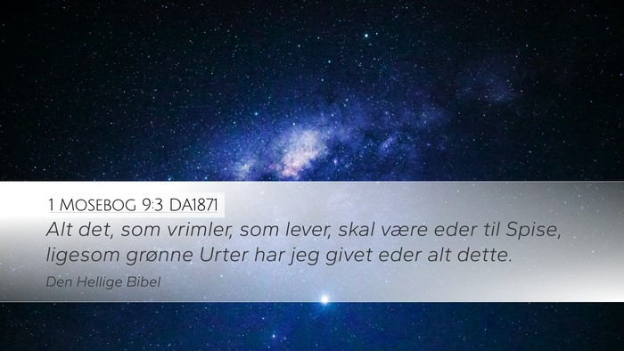 1 Mosebog 9:3 DA1871 Bible Verse Image