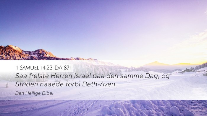1 Samuel 14:23 DA1871 Bible Verse Image