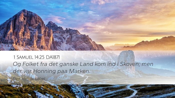 1 Samuel 14:25 DA1871 Bible Verse Image