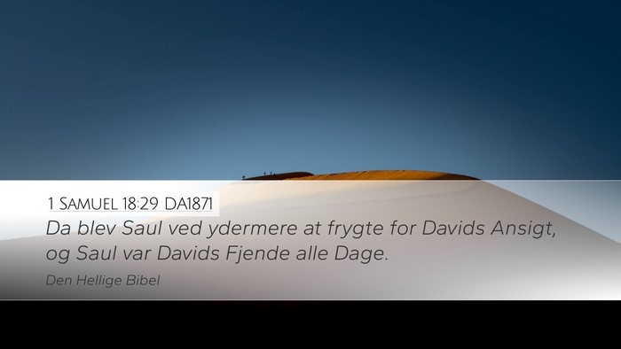 1 Samuel 18:29 DA1871 Bible Verse Image