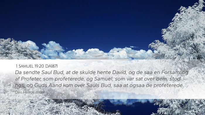 1 Samuel 19:20 DA1871 Bible Verse Image