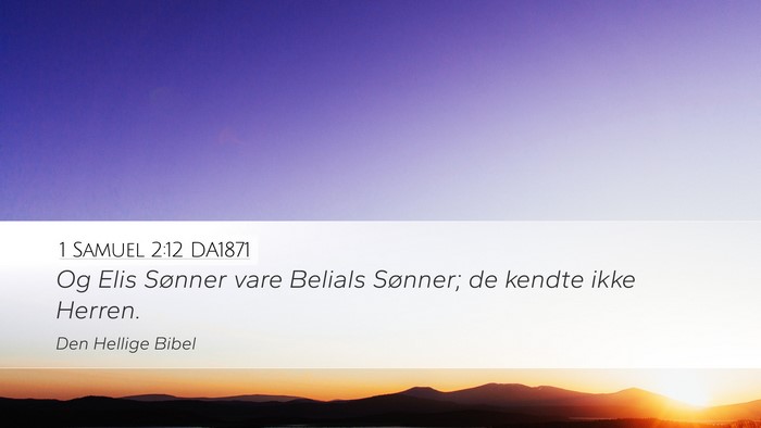 1 Samuel 2:12 DA1871 Bible Verse Image