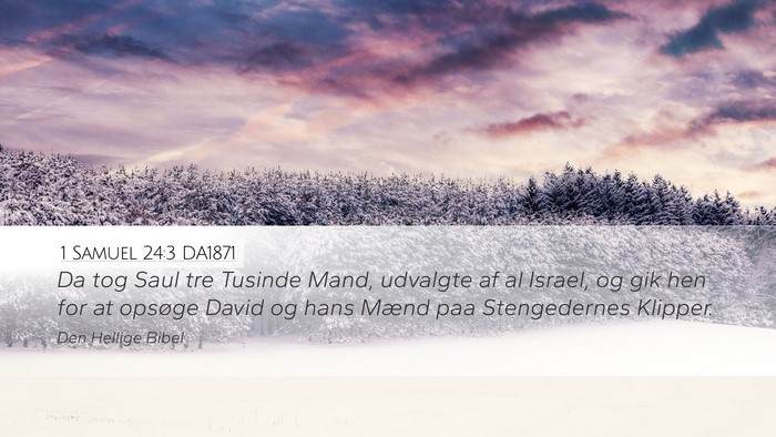 1 Samuel 24:3 DA1871 Bible Verse Image