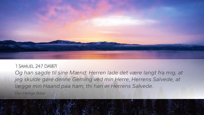 1 Samuel 24:7 DA1871 Bible Verse Image