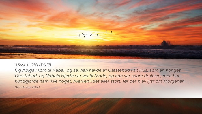 1 Samuel 25:36 DA1871 Bible Verse Image