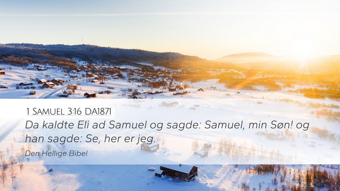 1 Samuel 3:16 DA1871 Bible Verse Image