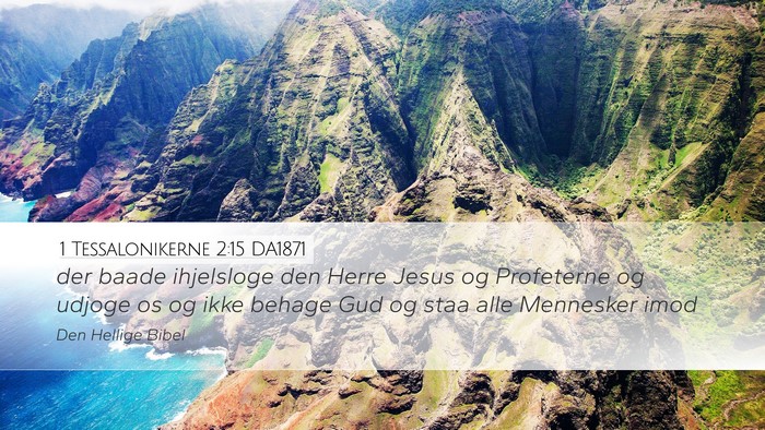 1 Tessalonikerne 2:15 DA1871 Bible Verse Image