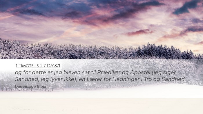 1 Timoteus 2:7 DA1871 Bible Verse Image