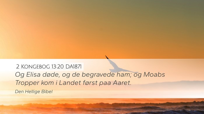 2 Kongebog 13:20 DA1871 Bible Verse Image