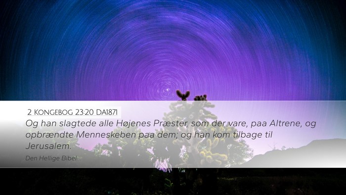 2 Kongebog 23:20 DA1871 Bible Verse Image