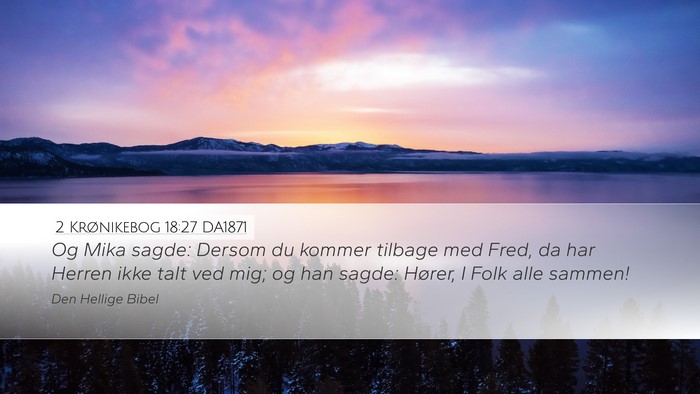 2 Krønikebog 18:27 DA1871 Bible Verse Image