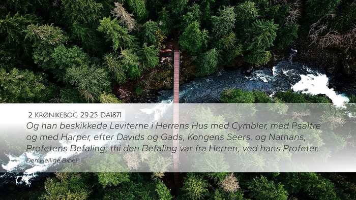 2 Krønikebog 29:25 DA1871 Bible Verse Image