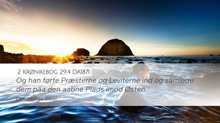 2 Krønikebog 29:4 DA1871 Bible Verse Image