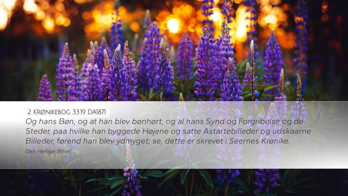 2 Krønikebog 33:19 DA1871 Bible Verse Image