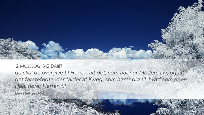 2 Mosebog 13:12 DA1871 Bible Verse Image