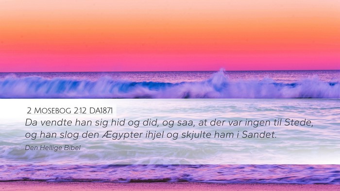 2 Mosebog 2:12 DA1871 Bible Verse Image