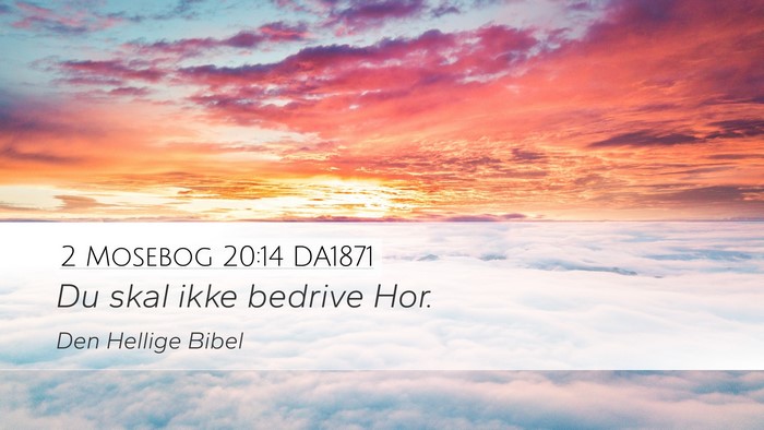 2 Mosebog 20:14 DA1871 Bible Verse Image
