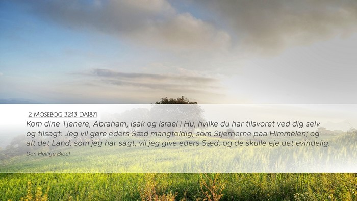 2 Mosebog 32:13 DA1871 Bible Verse Image