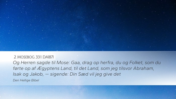 2 Mosebog 33:1 DA1871 Bible Verse Image