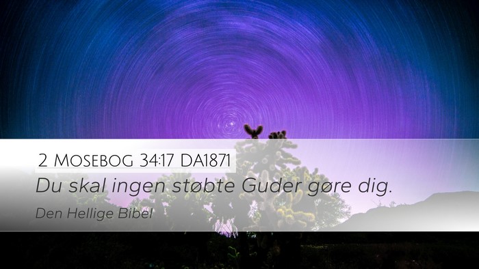 2 Mosebog 34:17 DA1871 Bible Verse Image