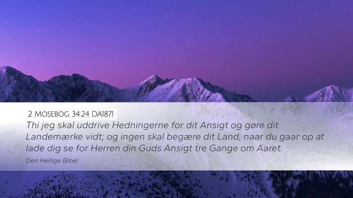 2 Mosebog 34:24 DA1871 Bible Verse Image