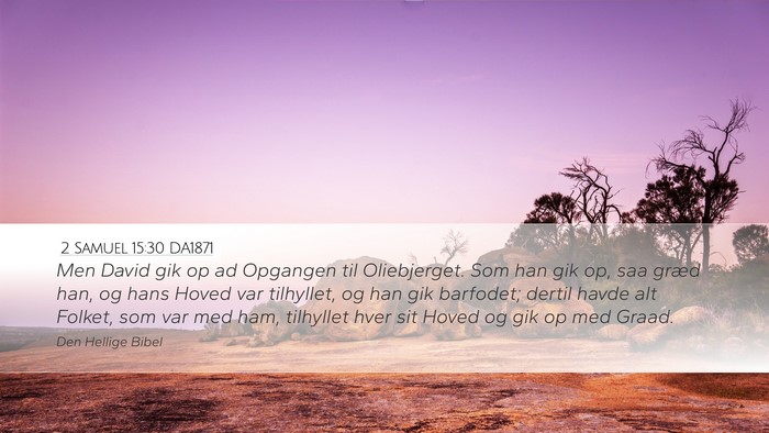 2 Samuel 15:30 DA1871 Bible Verse Image