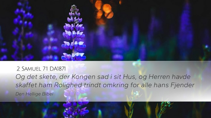 2 Samuel 7:1 DA1871 Bible Verse Image